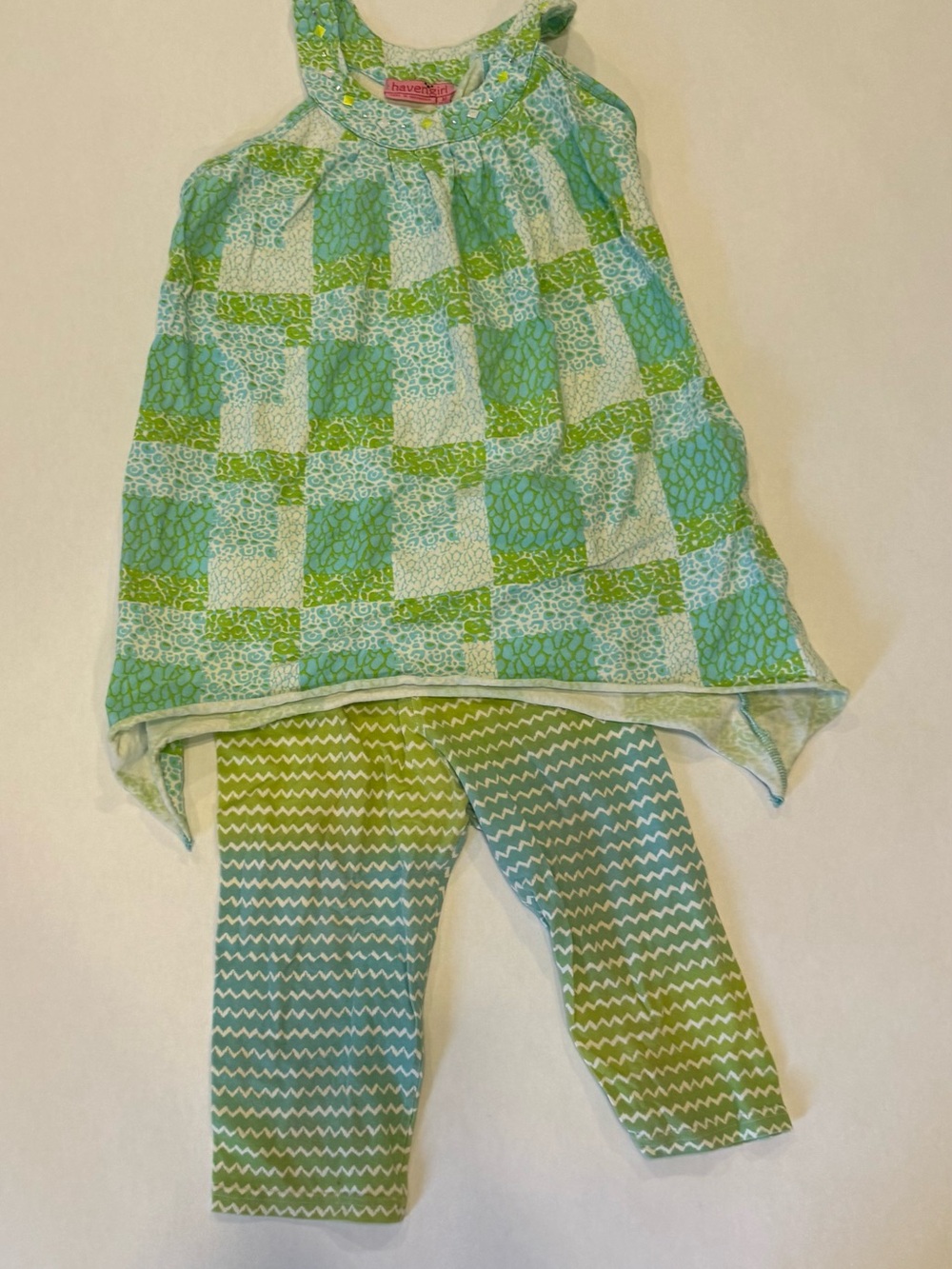 Kids Green & Aqua 2pc Set